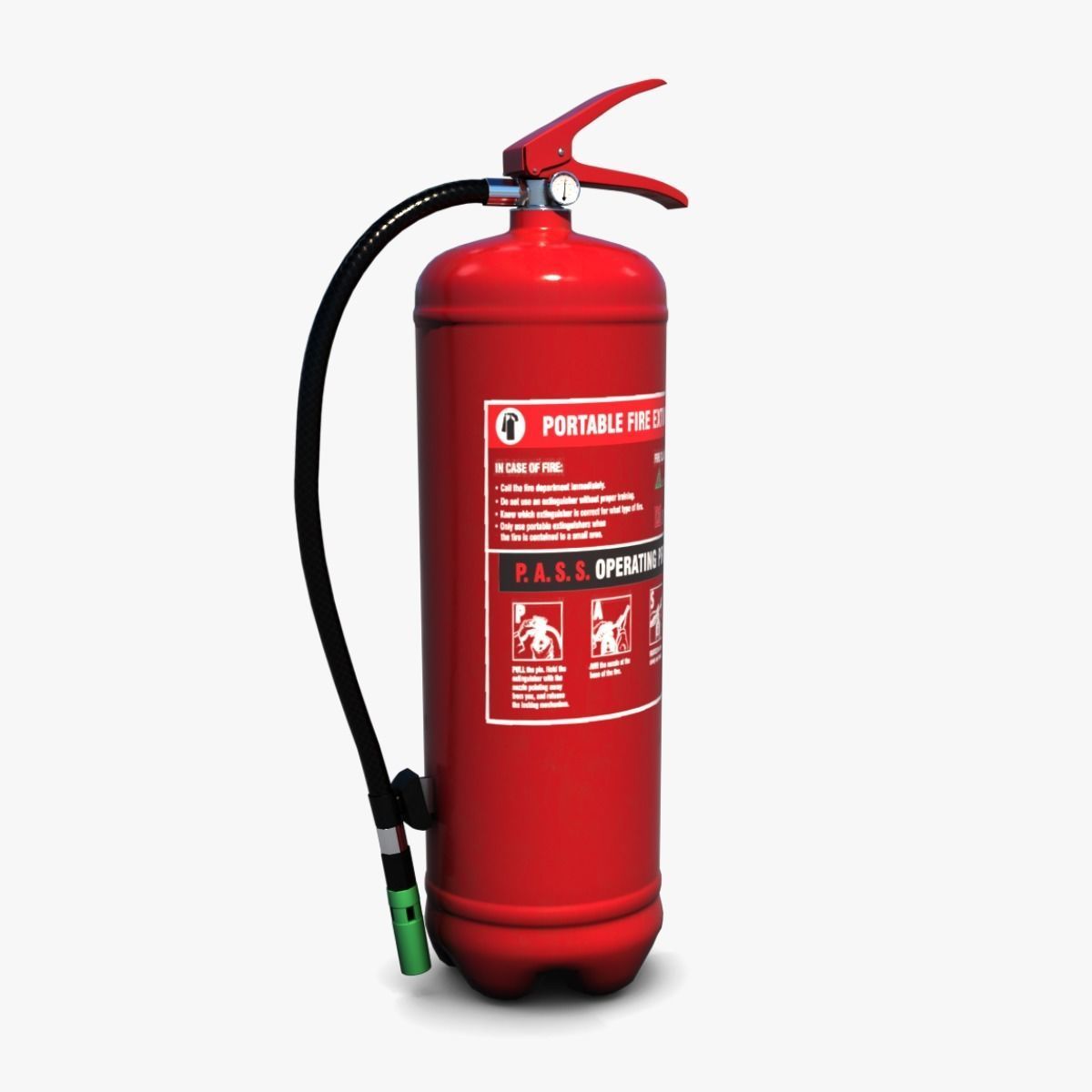 Fire Extinguisher Low-poly 3D model_6