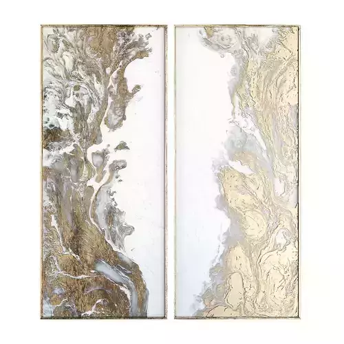 Pictures909 gold and abstract wall art