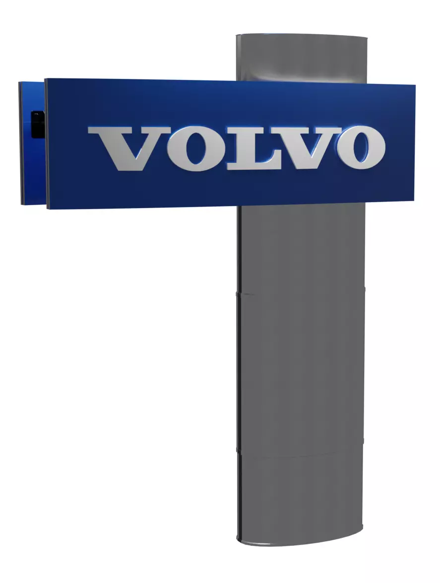 Volvo Delar sign 3D model