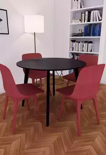 Dining Set by IKEA LISABO and ODGER