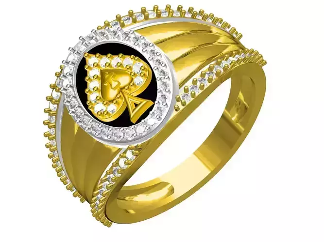 Aa of  spad man Ring 3D print model