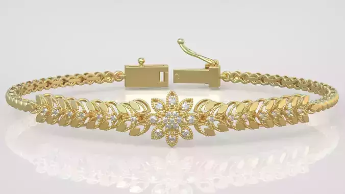 Exclusive Bracelet model 3D printable model 0041-16 3D print model