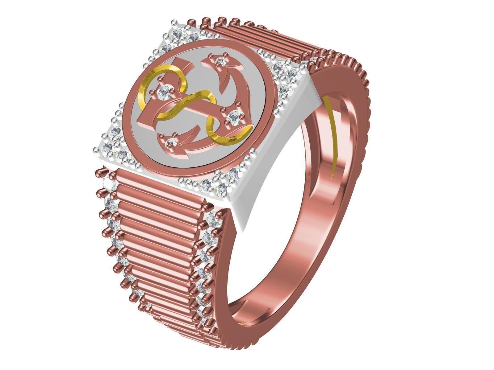 Anker man Ring 3D print model_2