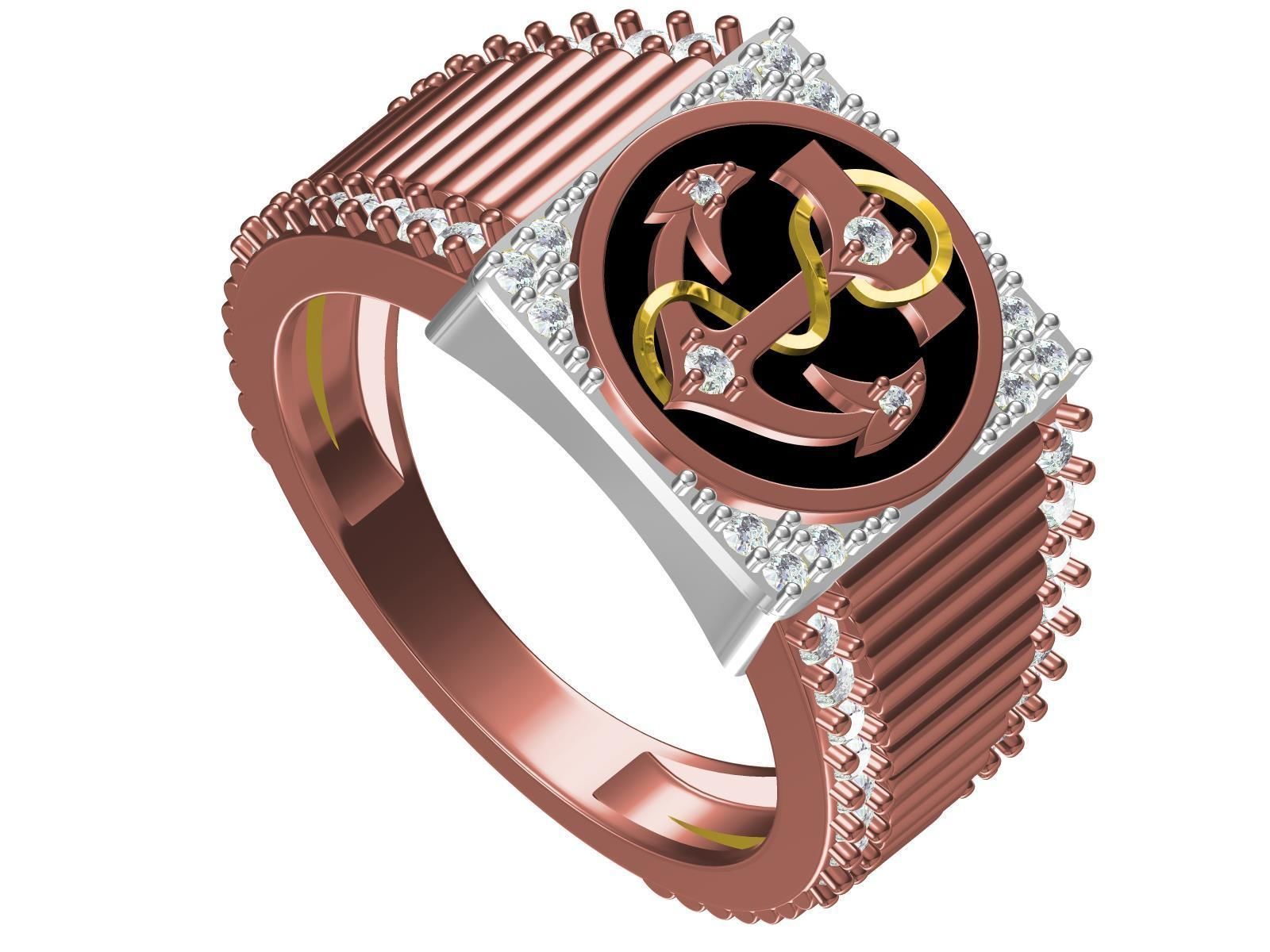 Anker man Ring 3D print model_1