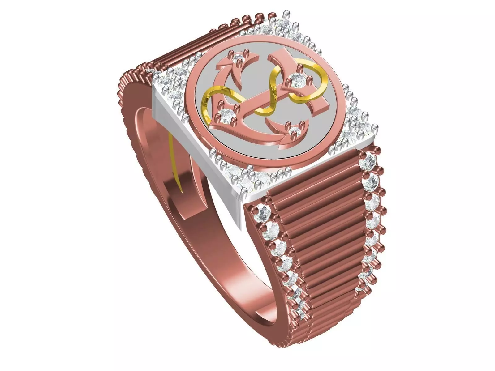 Anker man Ring 3D print model_0