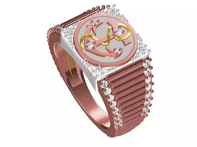 Anker man Ring 3D print model Anker man Ring 3D print model