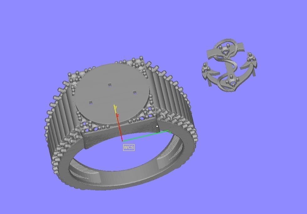 Anker man Ring 3D print model_9