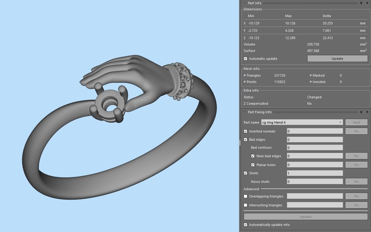 Palm Hand Ring 4 3D print model_7