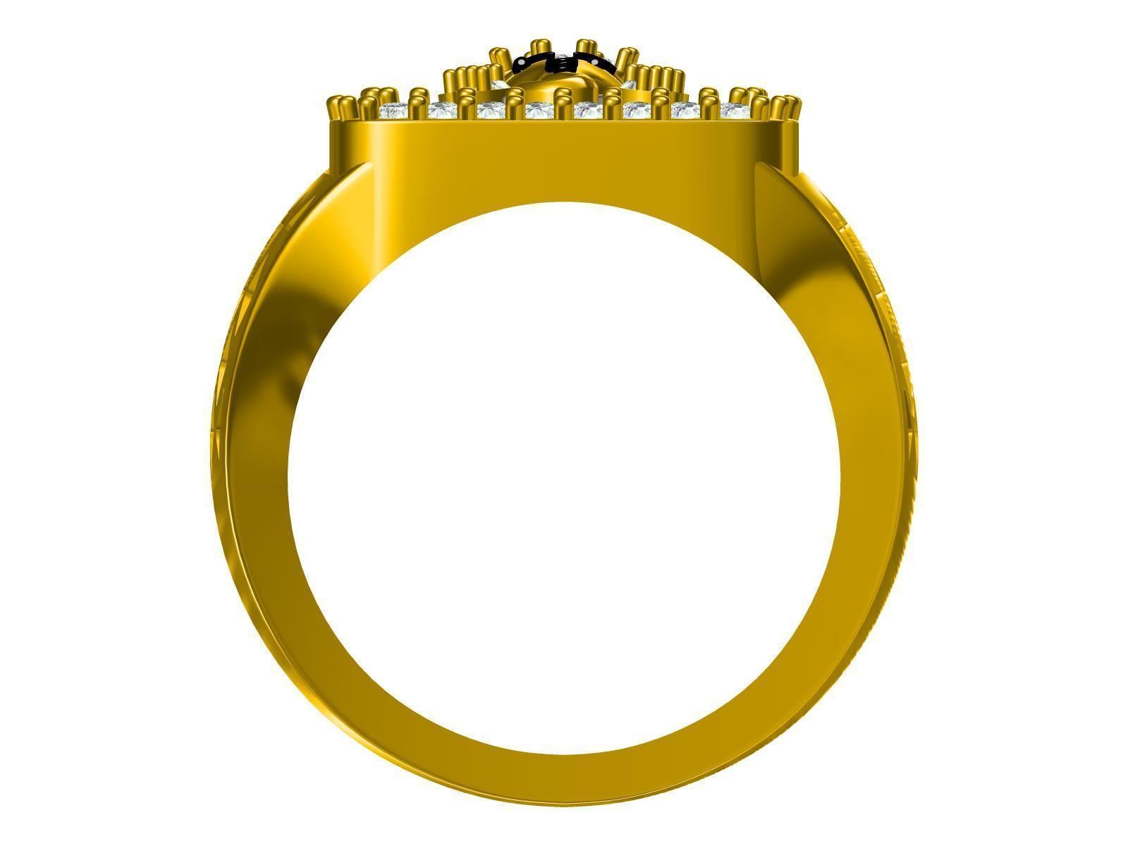 Ganesha man Ring 3D print model_5