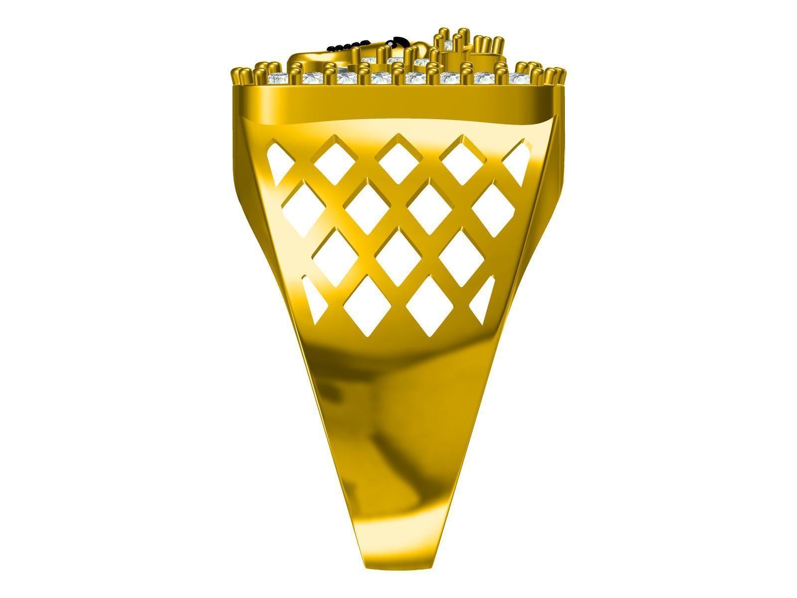 Ganesha man Ring 3D print model_6