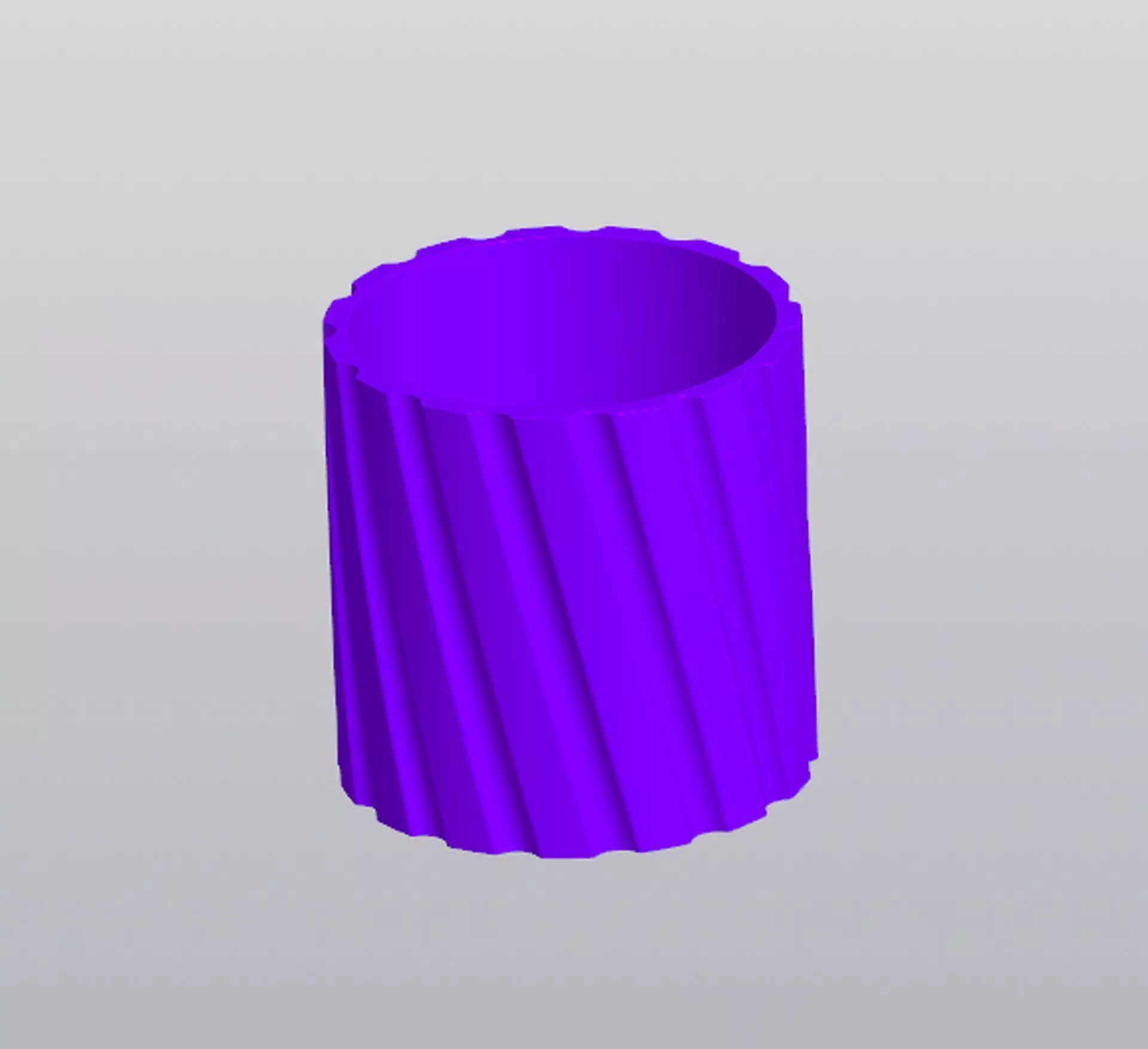 Milled Pen holder Planter 3D print model_0