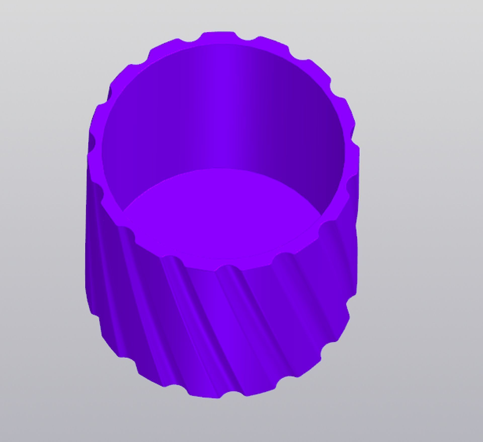 Milled Pen holder Planter 3D print model_2