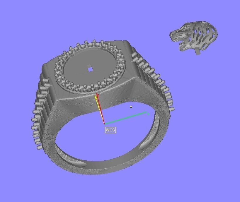 Lion man Ring 3D print model_9