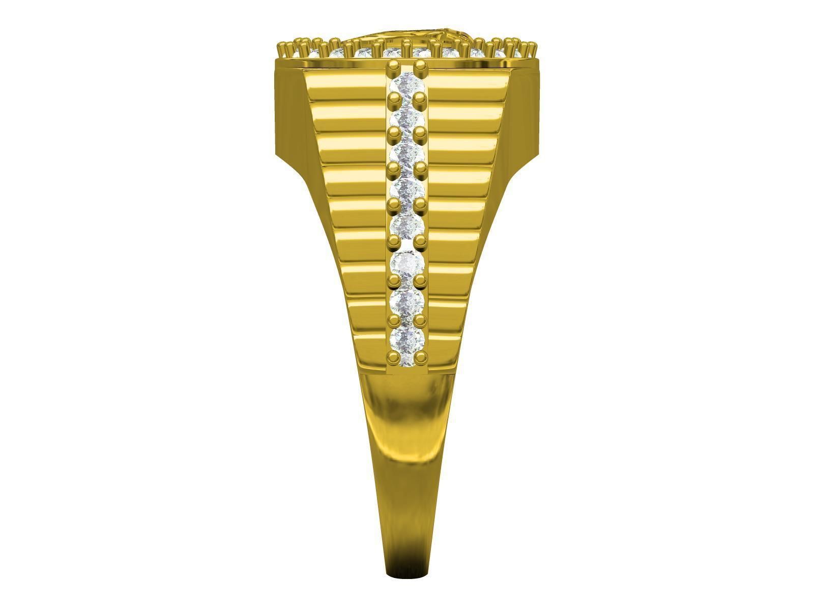 Lion man Ring 3D print model_6