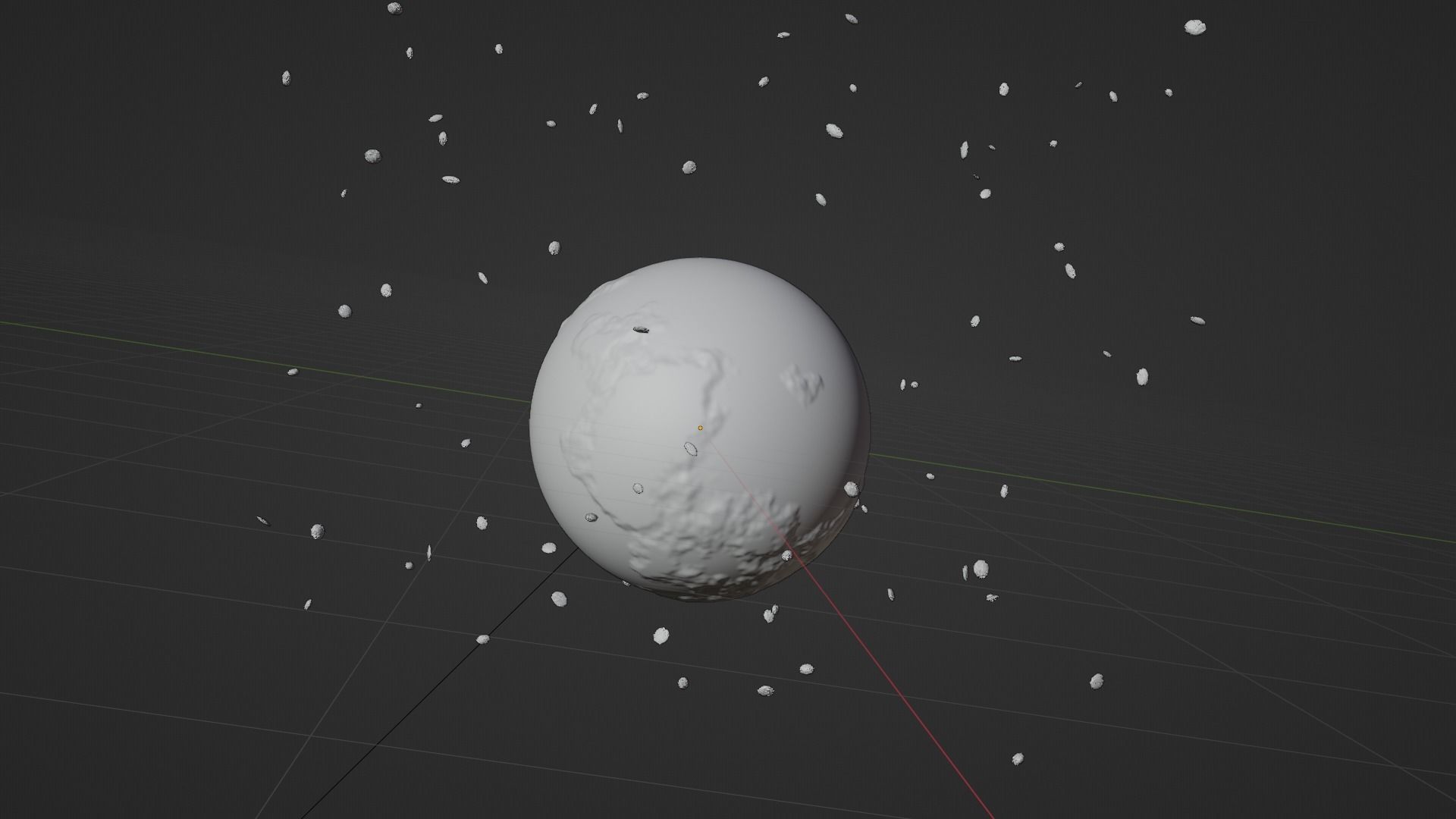 Procedural Geometry Node Earth 3D model_3