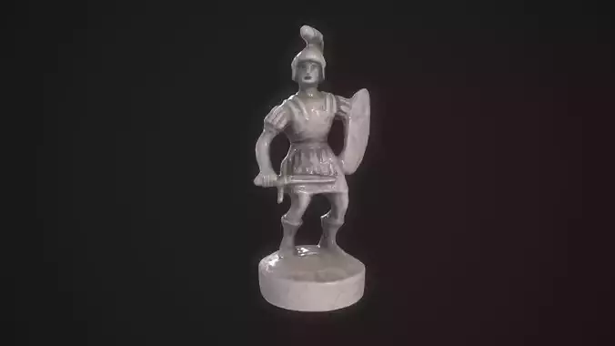 Figure of a Pawn Low-poly 3D model