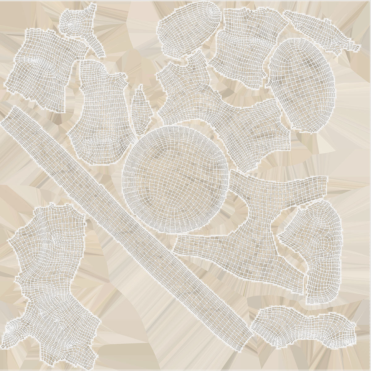 Figure of a Pawn Low-poly 3D model_6