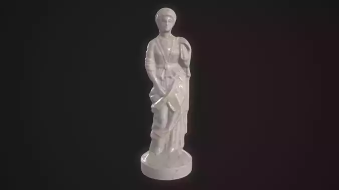 Figure of a Queen Low-poly 3D model