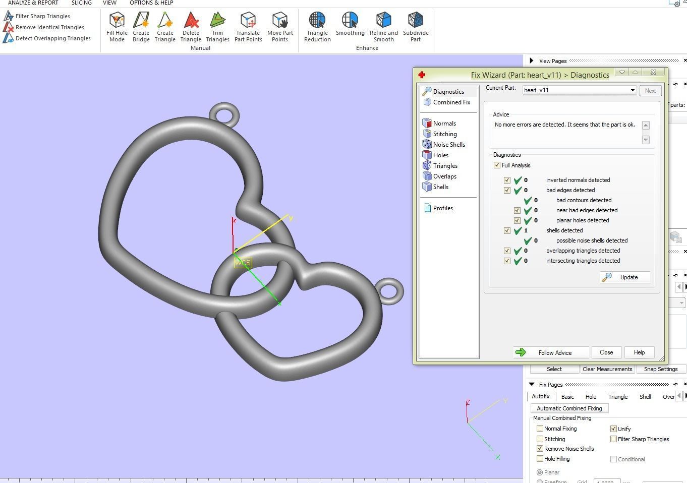 Pendant Heart  Style 11 3D print model_5