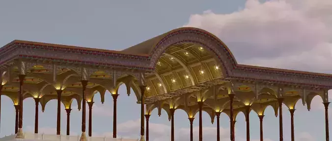 Traditional Central Asia Terass