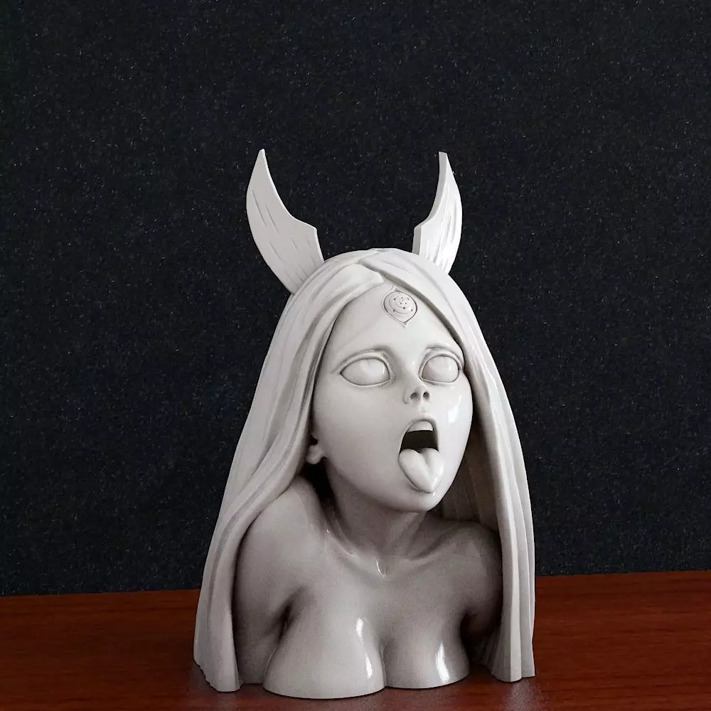 Anime girl  3D print model_0