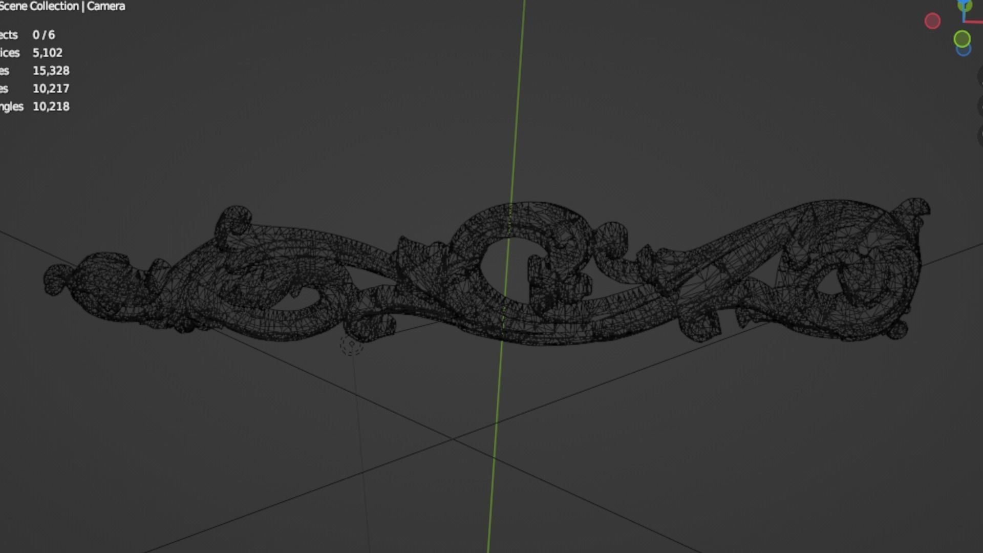 Classic decor ornament 249 3D model_5