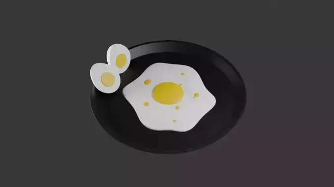 Cooking Egg 3D print model