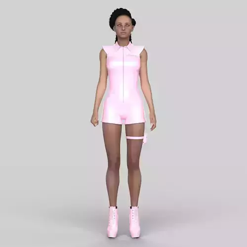 Leather Short Bodysuit