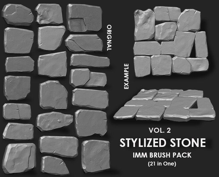Stylized Environment Megapack Imm Brushes 373 All in One 3D model_14