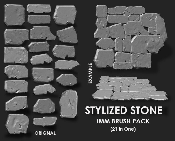 Stylized Environment Megapack Imm Brushes 373 All in One 3D model_13
