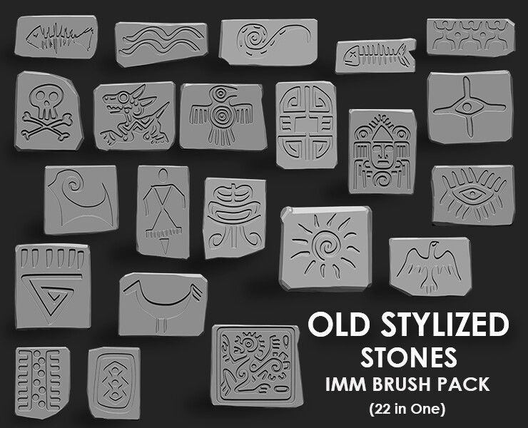 Stylized Environment Megapack Imm Brushes 373 All in One 3D model_10