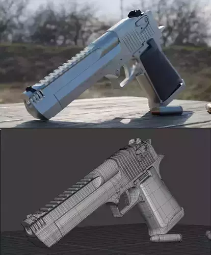 Desert Eeagle 3D Model High Detail 3D model