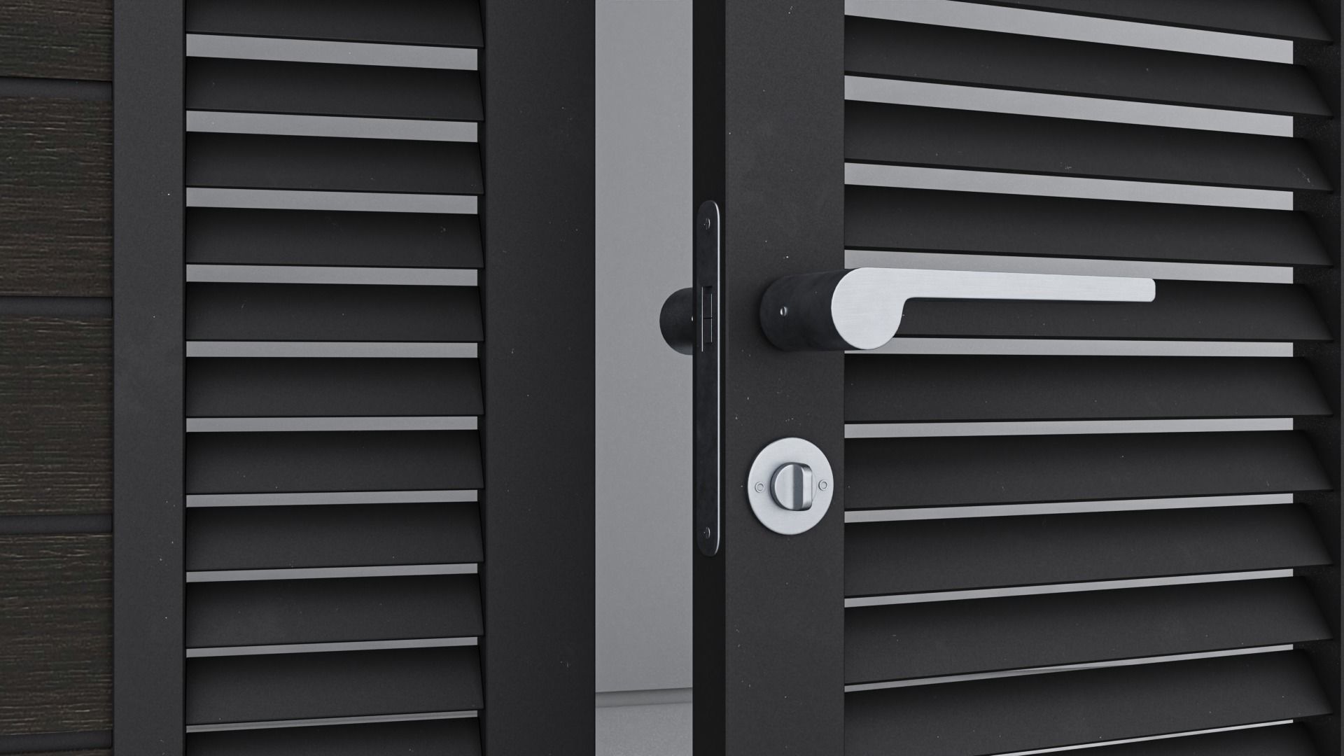 Aluminium door 76 3D model_3