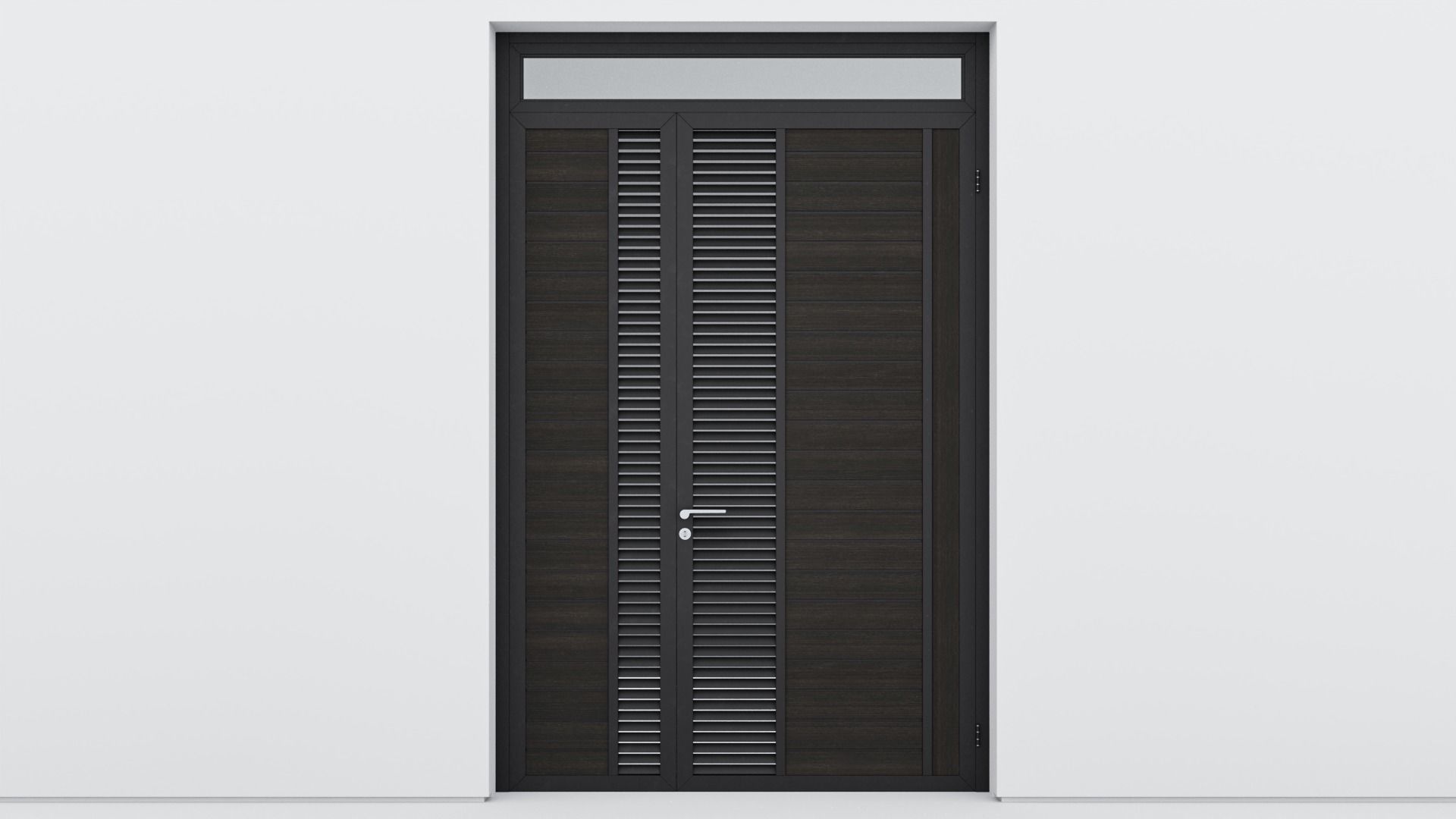 Aluminium door 76 3D model_1