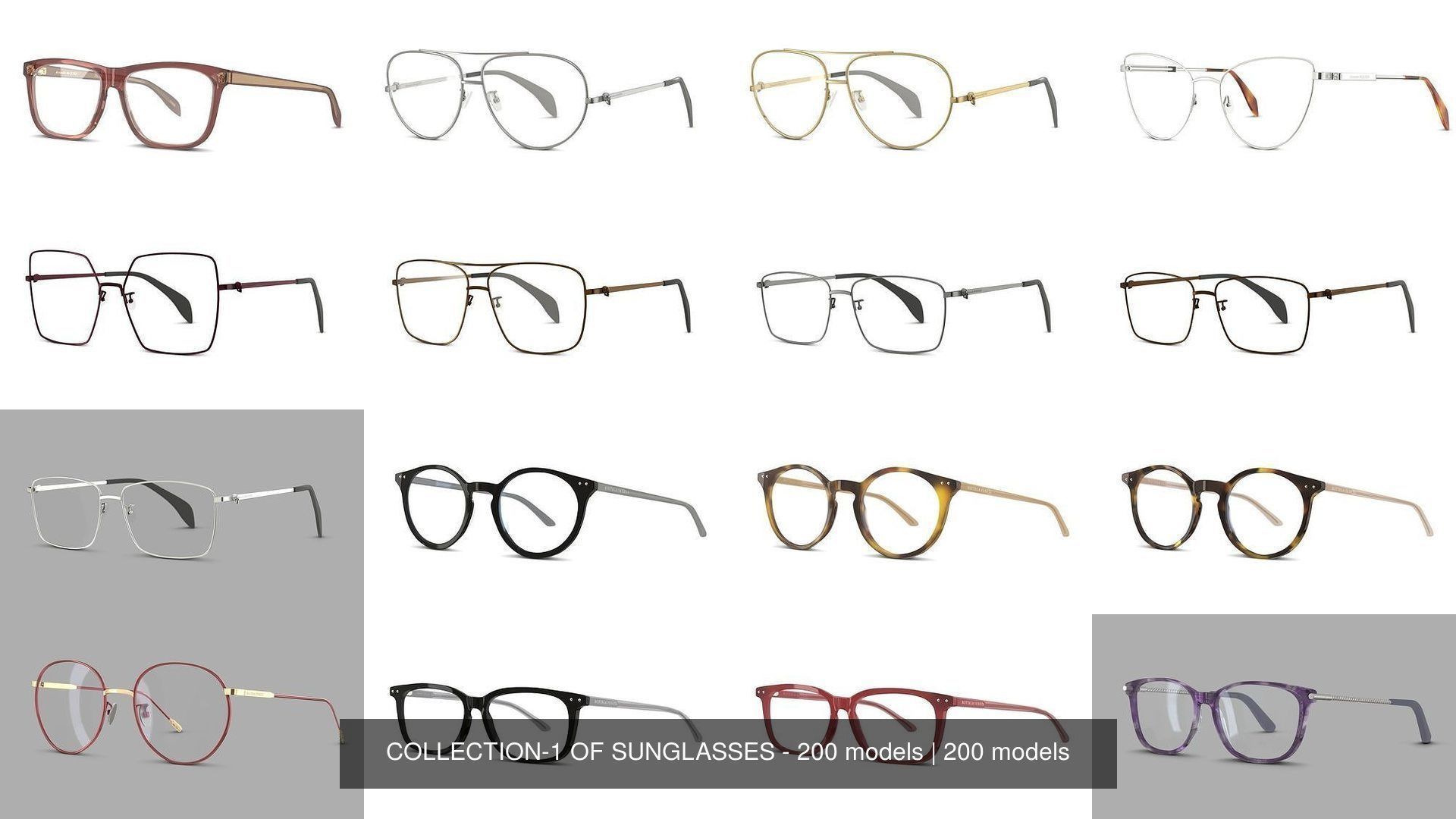 COLLECTION-1 OF SUNGLASSES - 200 models _35