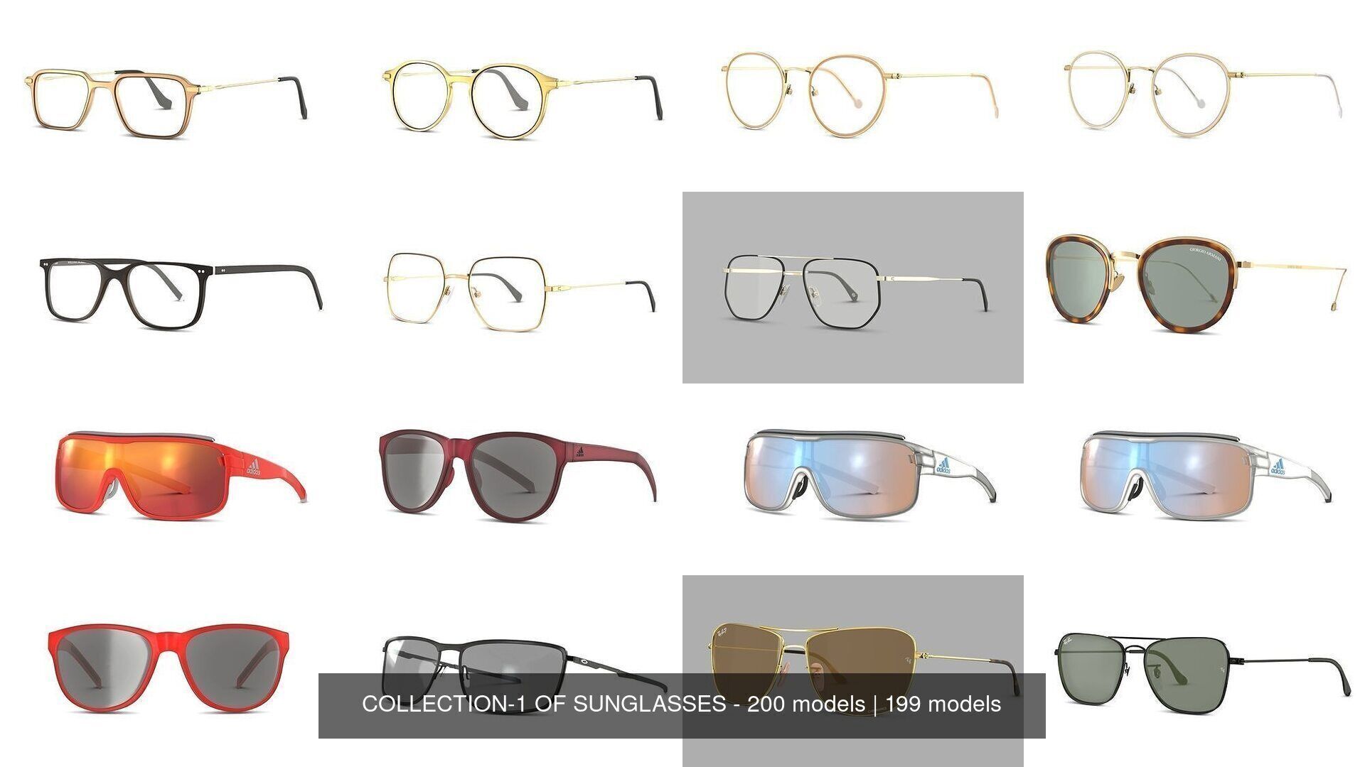 COLLECTION-1 OF SUNGLASSES - 200 models _4