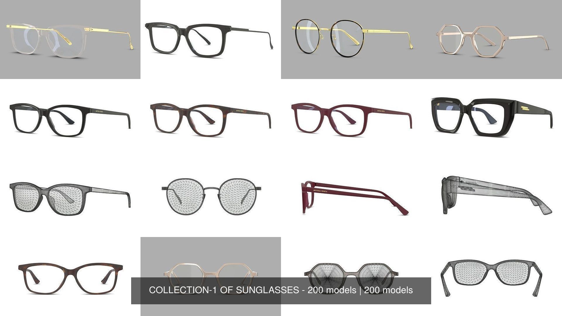 COLLECTION-1 OF SUNGLASSES - 200 models _40