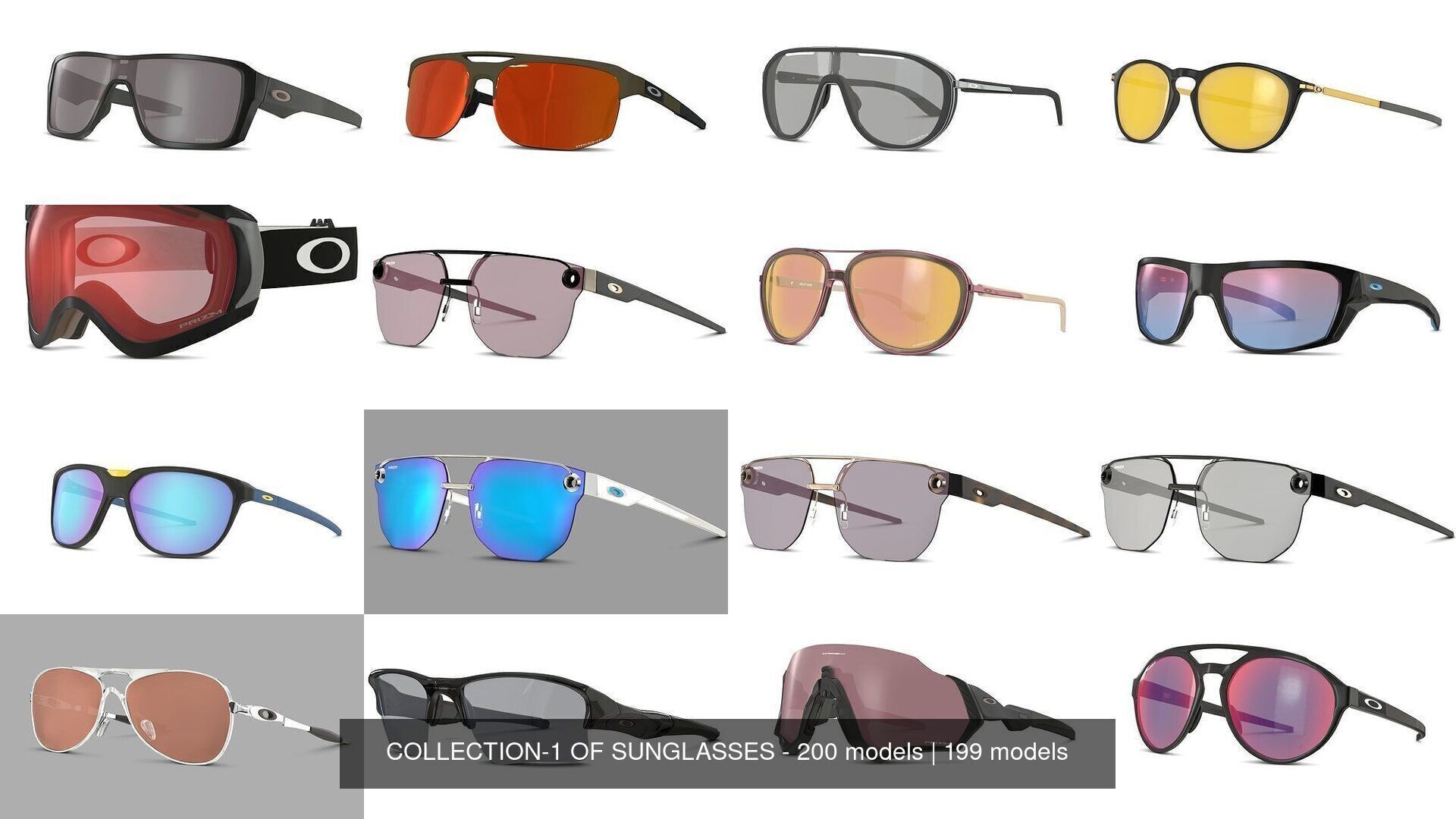 COLLECTION-1 OF SUNGLASSES - 200 models _25