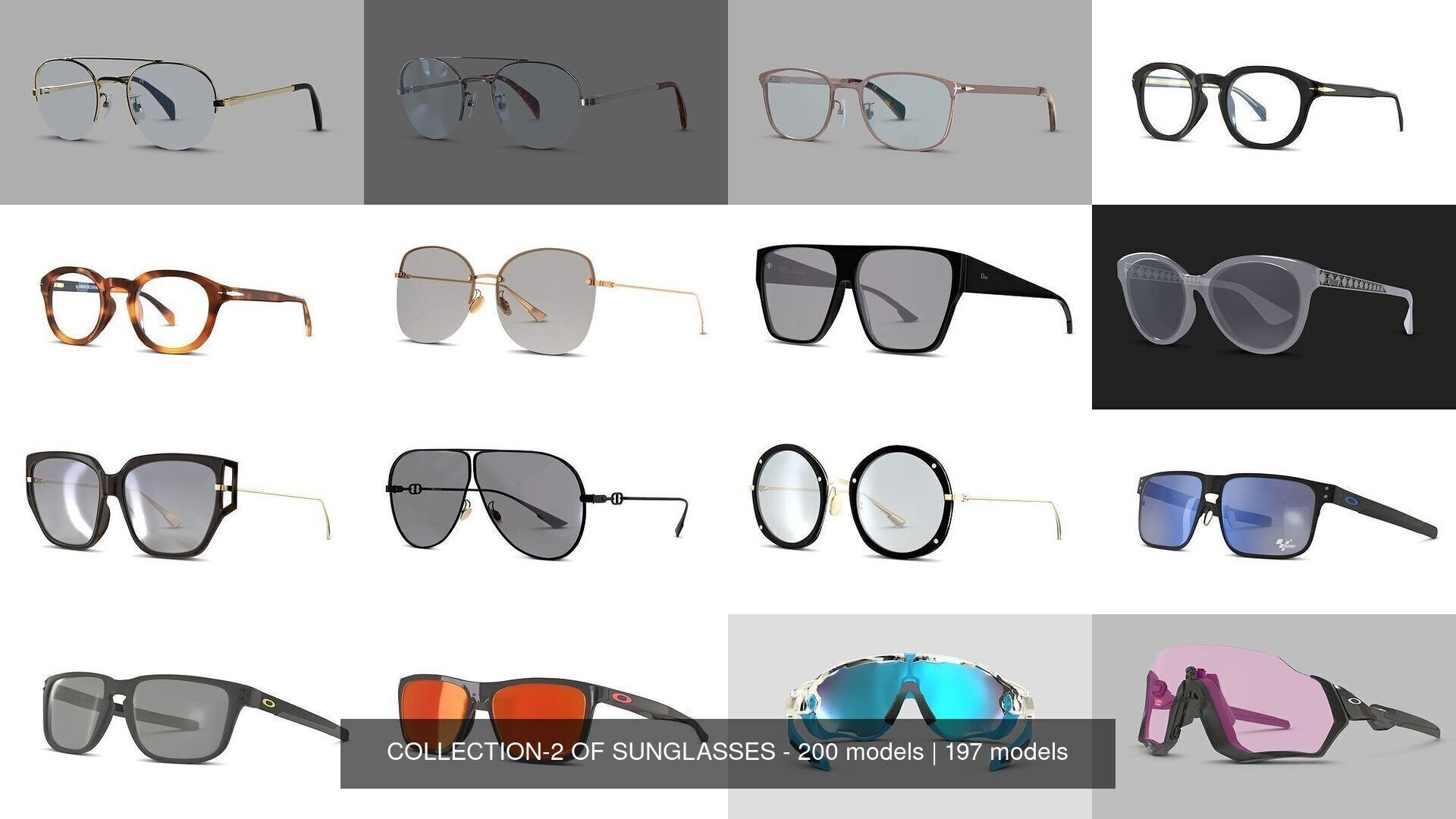 COLLECTION-2 OF SUNGLASSES - 200 models _8
