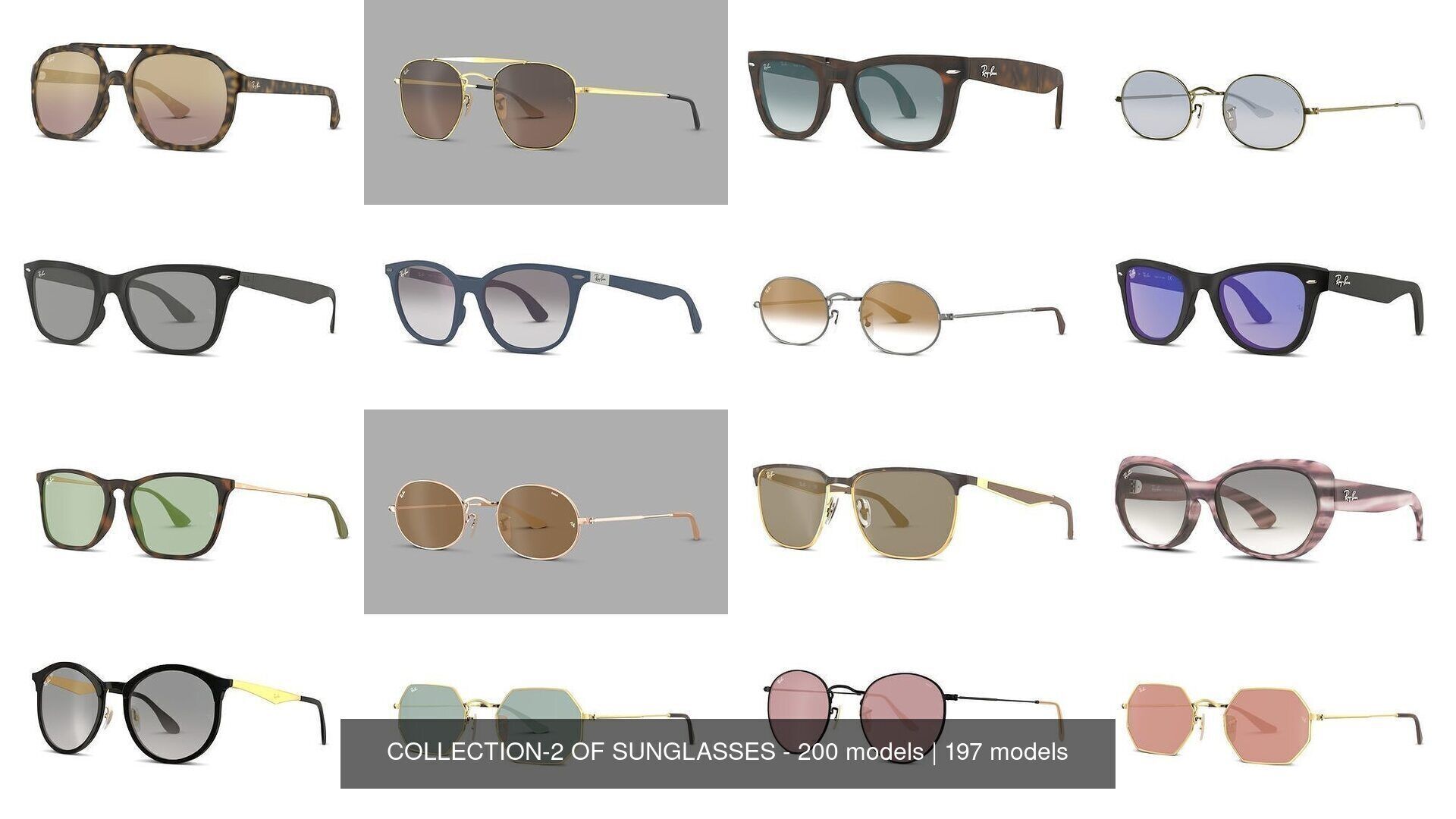 COLLECTION-2 OF SUNGLASSES - 200 models _39
