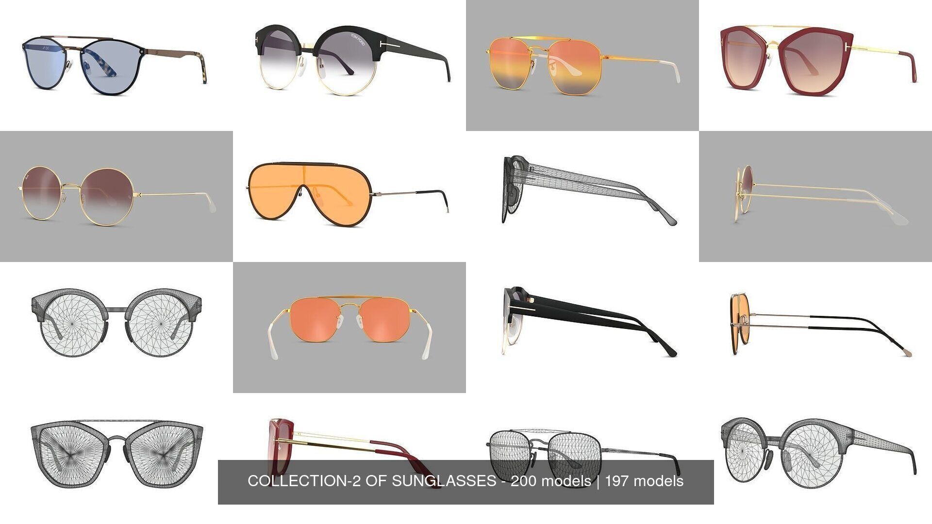 COLLECTION-2 OF SUNGLASSES - 200 models _82