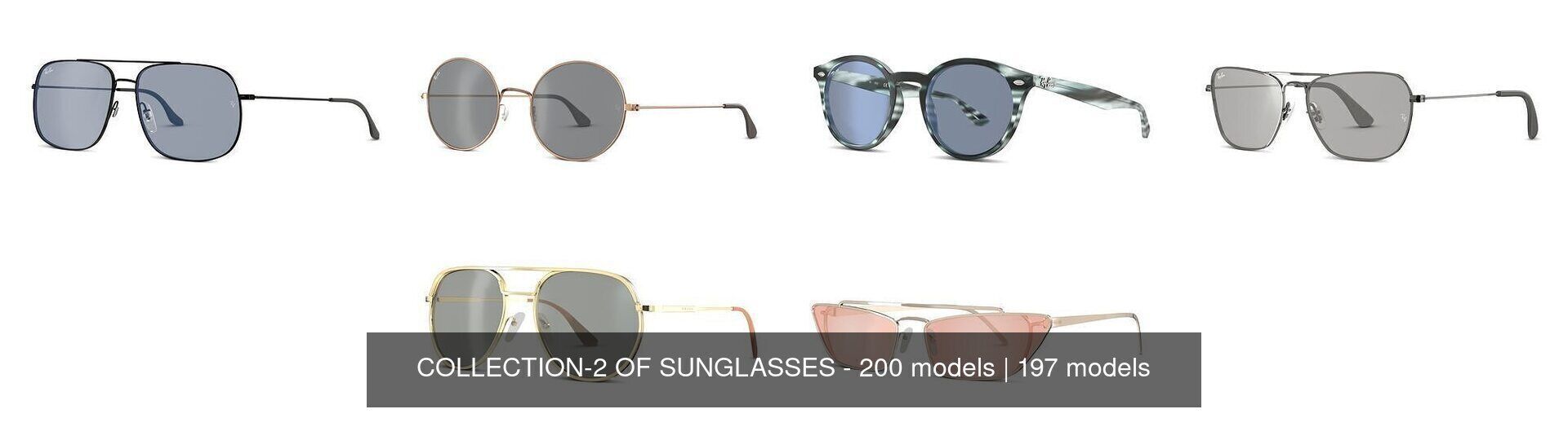 COLLECTION-2 OF SUNGLASSES - 200 models _68