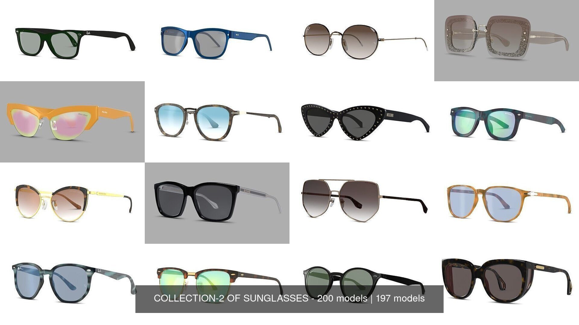 COLLECTION-2 OF SUNGLASSES - 200 models _74
