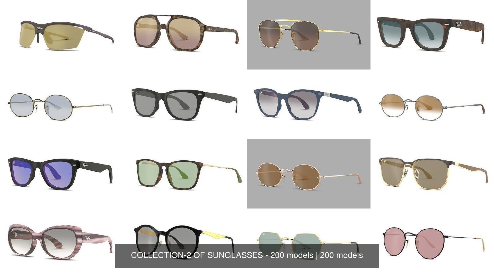 COLLECTION-2 OF SUNGLASSES - 200 models _37