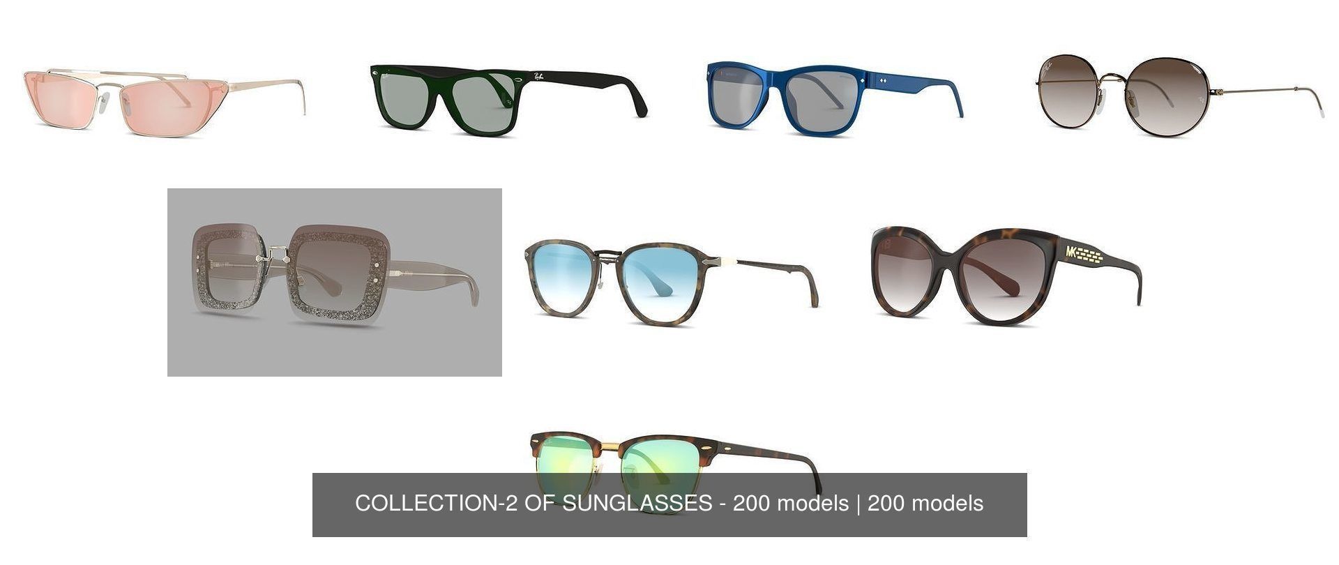 COLLECTION-2 OF SUNGLASSES - 200 models _72