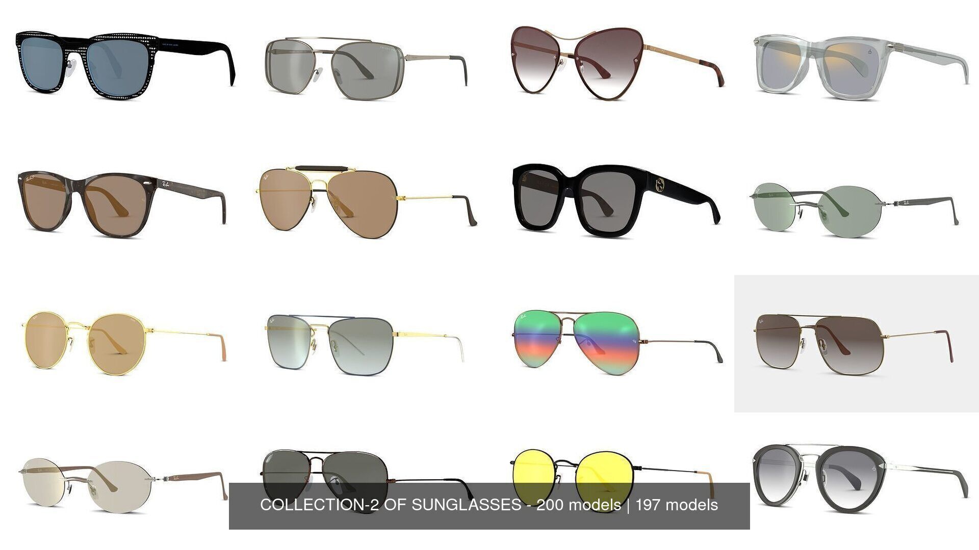 COLLECTION-2 OF SUNGLASSES - 200 models _62