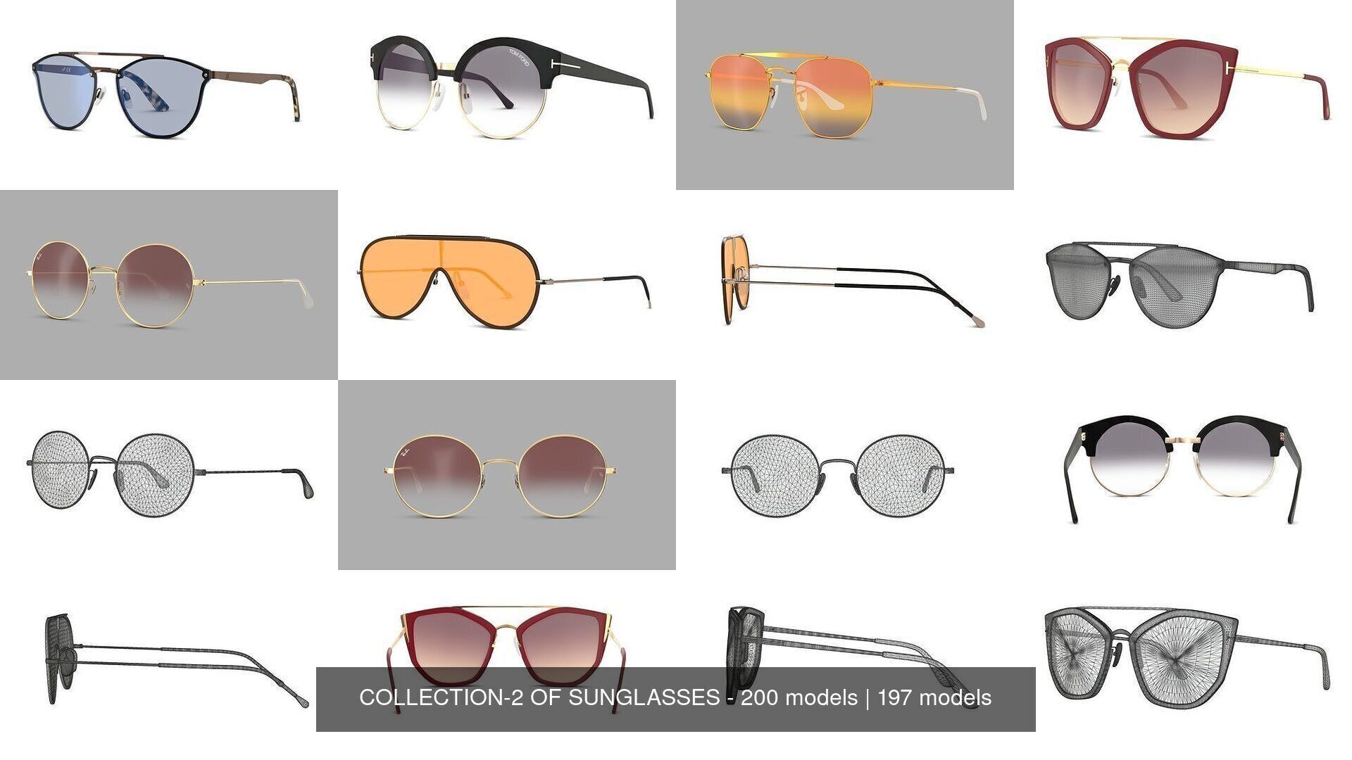 COLLECTION-2 OF SUNGLASSES - 200 models _84