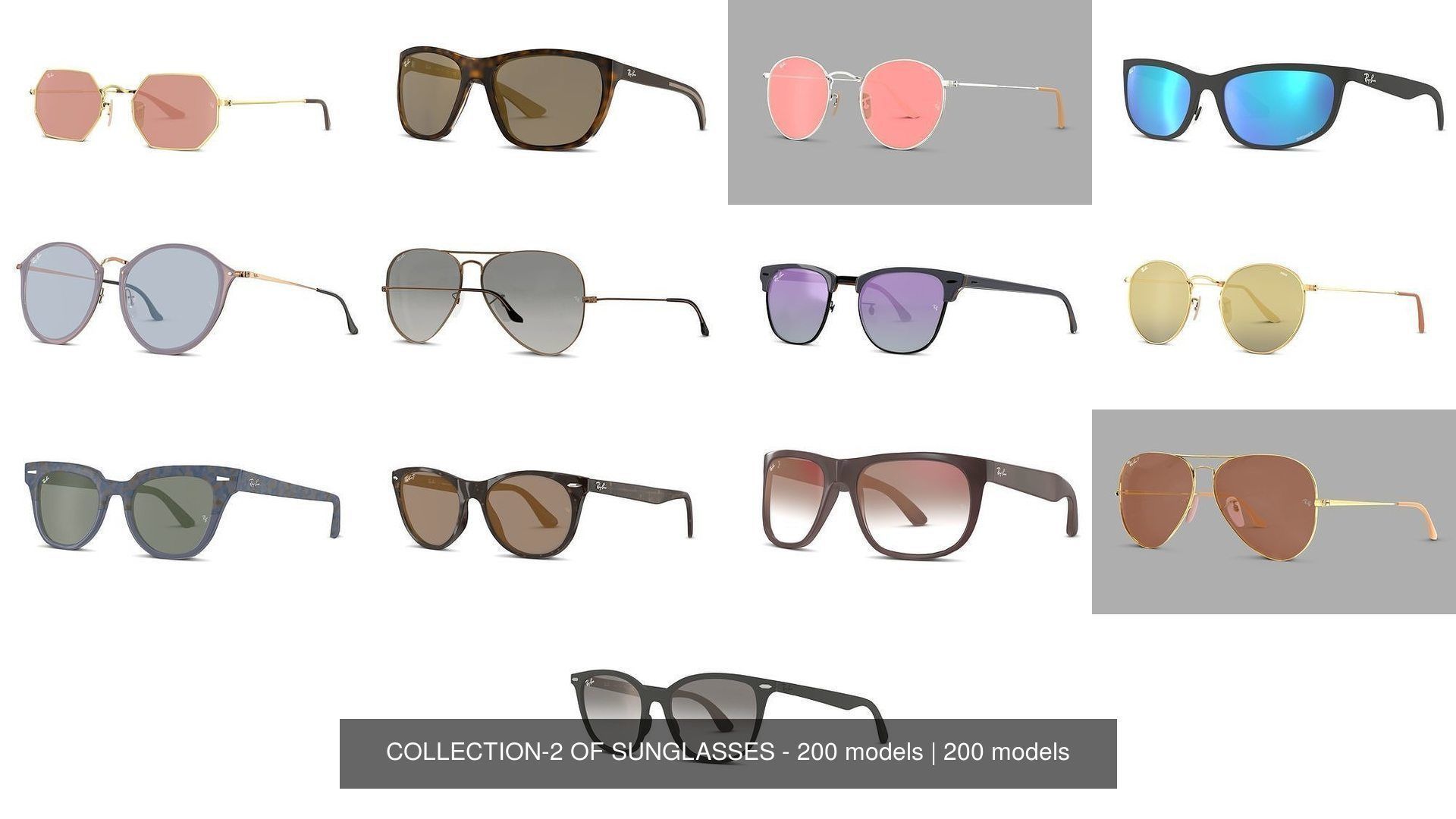 COLLECTION-2 OF SUNGLASSES - 200 models _44