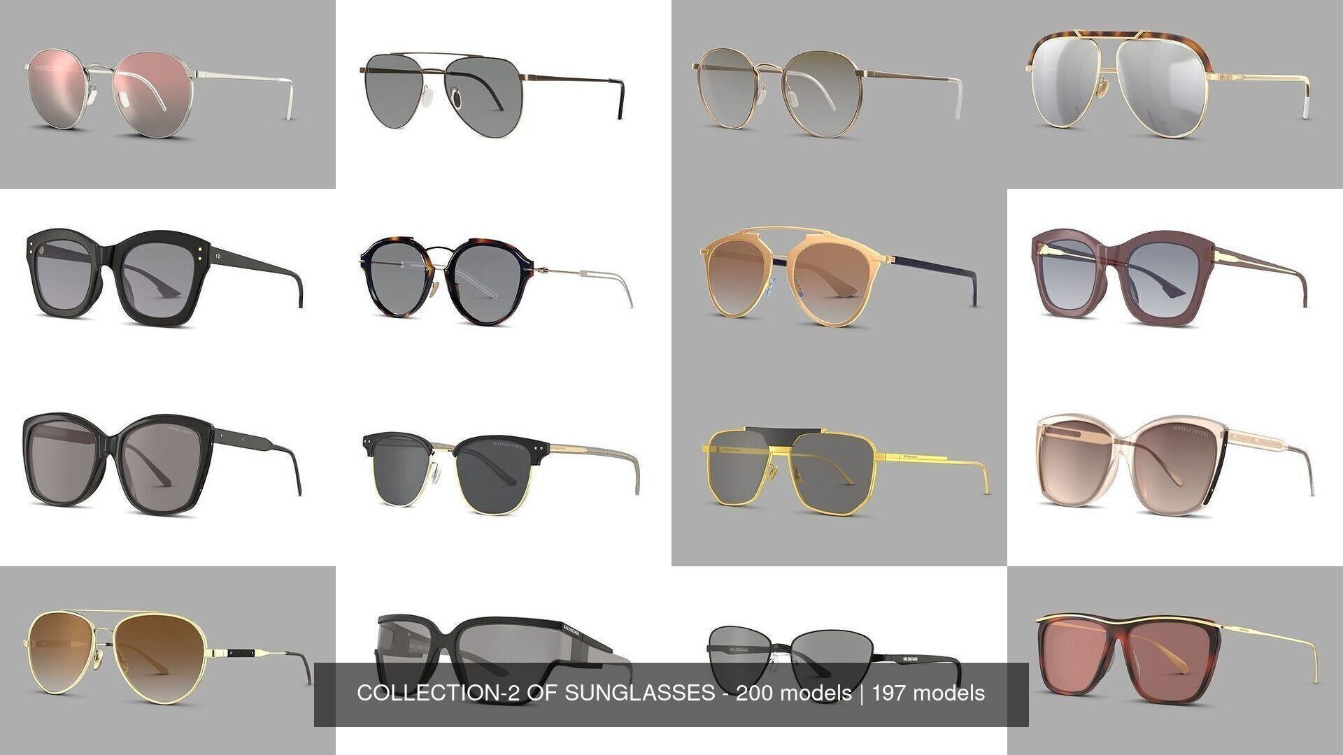 COLLECTION-2 OF SUNGLASSES - 200 models _26