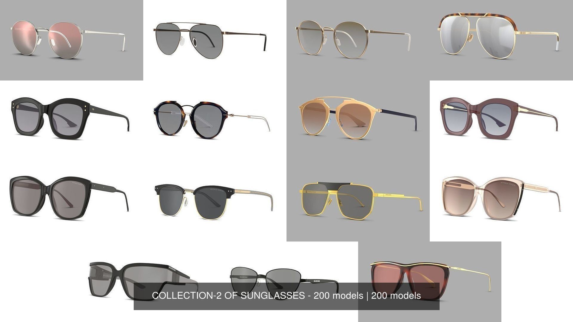 COLLECTION-2 OF SUNGLASSES - 200 models _24